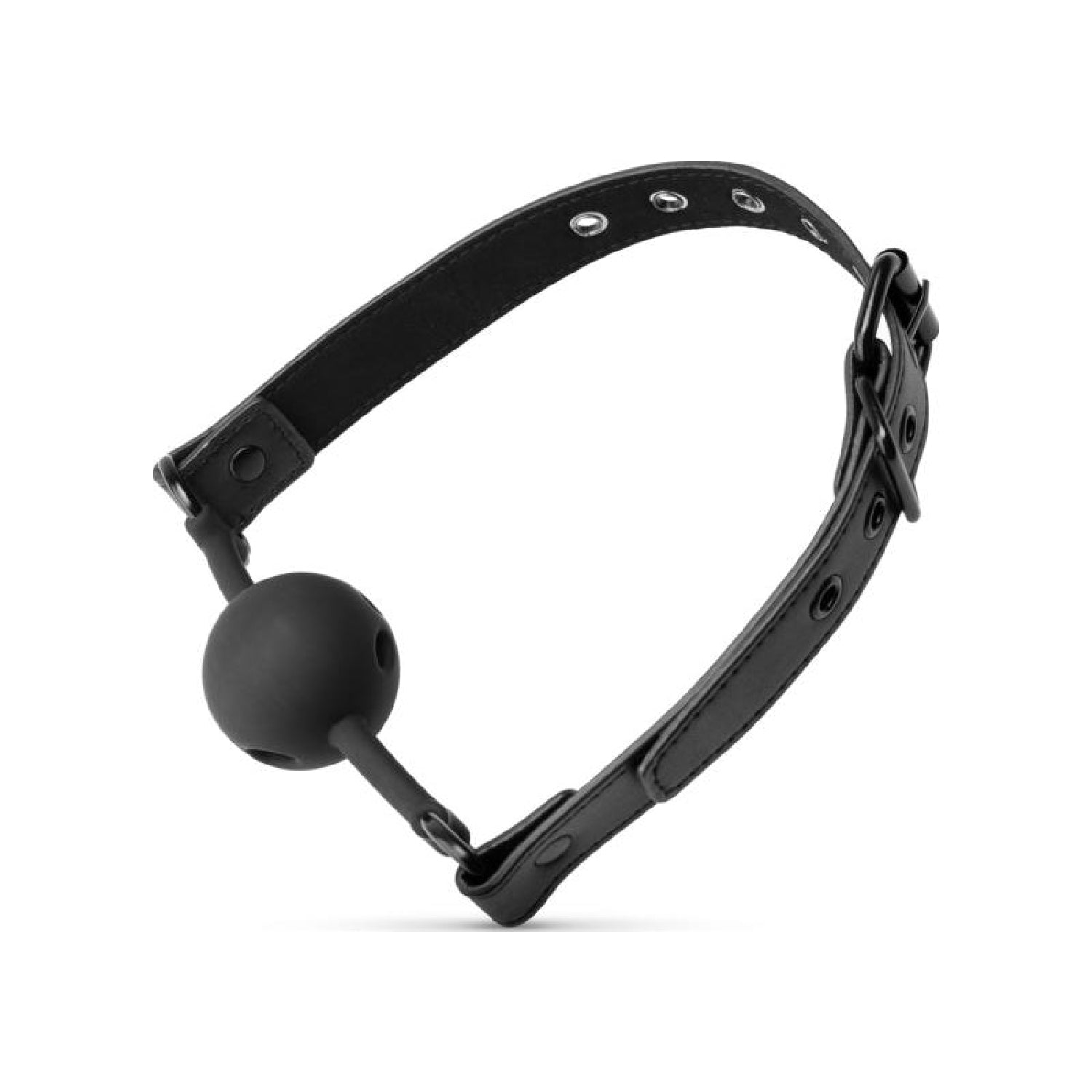 Breathable Silicone Ball Gag - Black - K. P.