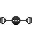 Breathable Silicone Ball Gag - Black - K. P.