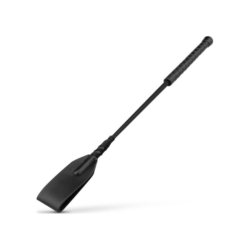 Faux Leather Crop Whip - Black - K. P.