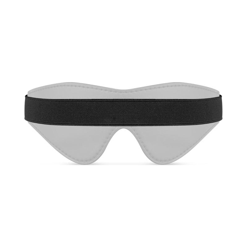 Faux Leather Blindfold - Black - K. P.