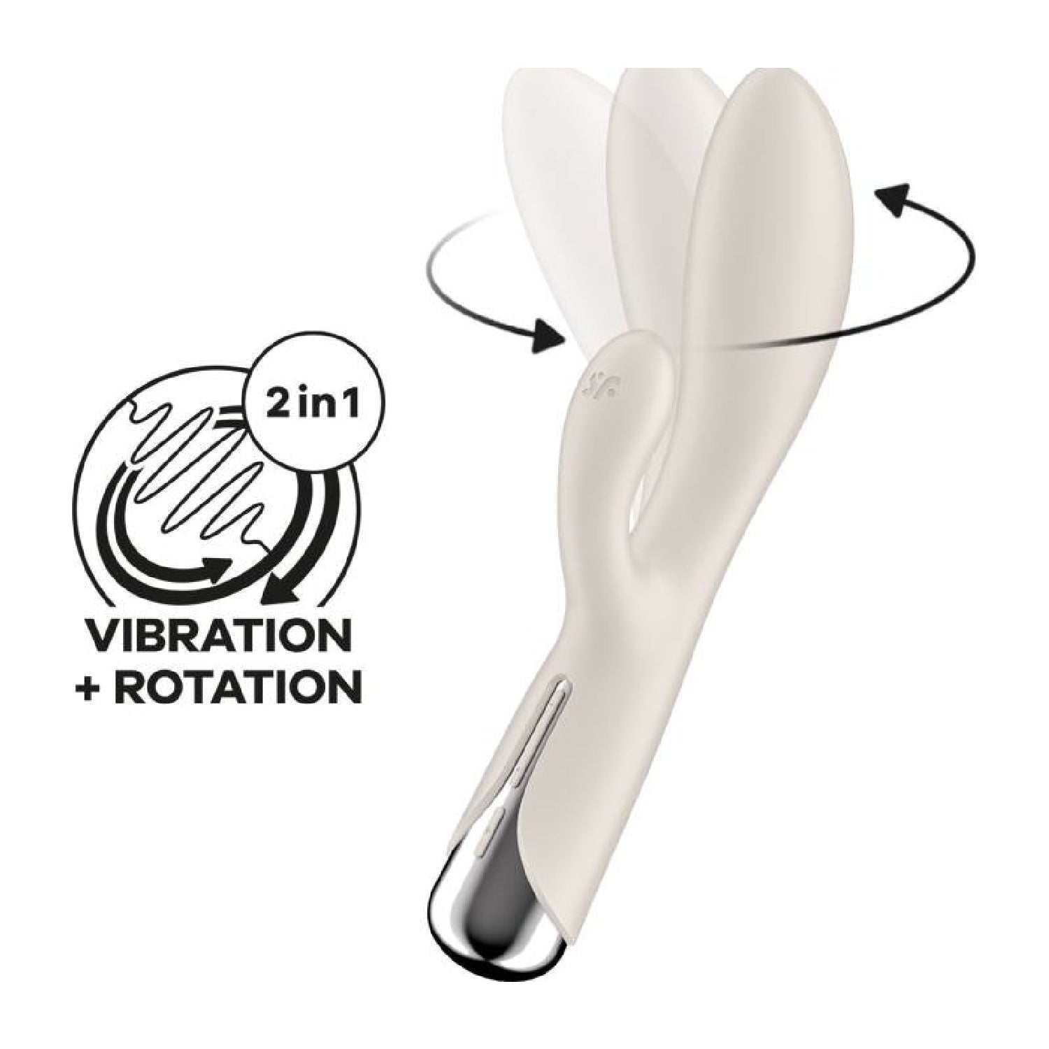 Rotating Vibrator - Spinning Rabbit 1 - Beige - K. P.