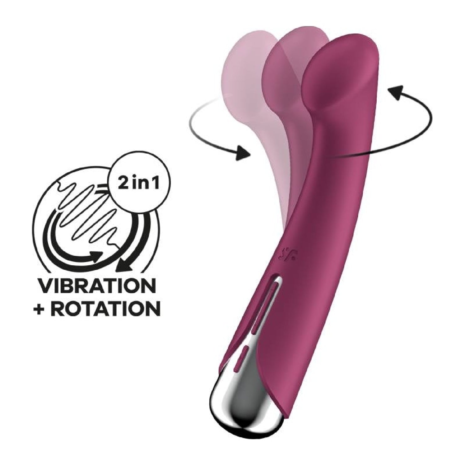 Rotating Vibrator - Spinning G-Spot 1 - Red - K. P.