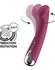 Rotating Vibrator - Spinning G-Spot 1 - Red - K. P.