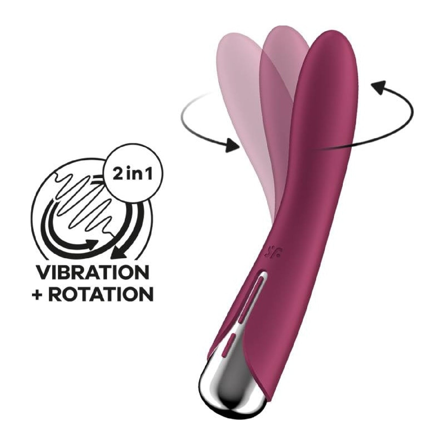 Rotating G-Spot Vibrator - Spinning Vibe 1 - Red - K. P.
