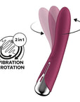 Rotating G-Spot Vibrator - Spinning Vibe 1 - Red - K. P.
