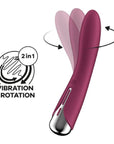 Rotating G-Spot Vibrator - Spinning Vibe 1 - Red - K. P.