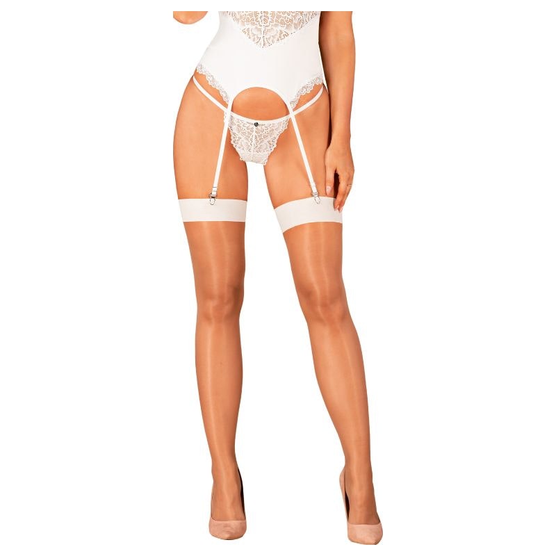 Thigh High Stockings - White - K. P.
