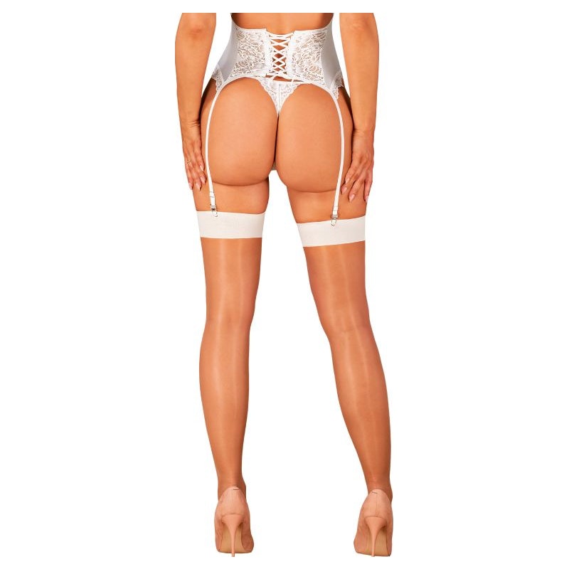 Thigh High Stockings - White - K. P.