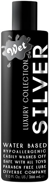 Silver Water Based Hypoallergenic Lubricant - Multiple Sizes - K. P.