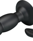 Beaded For Extra Pleasure - Rotating Butt Plug - Black - K. P.