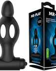 Mr. Play - Silicone Vibrating Anal Plug - Black - K. P.