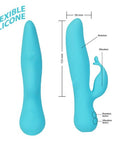 Rabbit Vibrator - Kissing Swan - Blue - K. P.