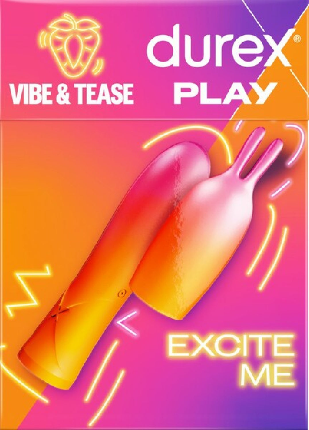 Play Vibe & Tease - 2 In 1 Vibrator & Teaser Tip - Pink - K. P.