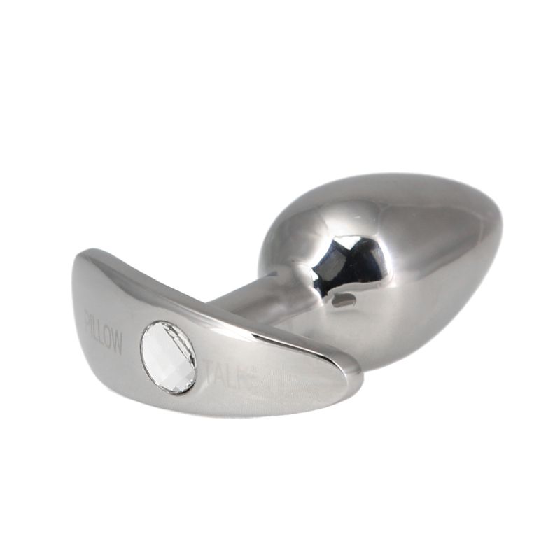Pillow Talk - Sneaky Luxurious Stainless Steel Anal Plug wtih Swarovski Crystal - K. P.