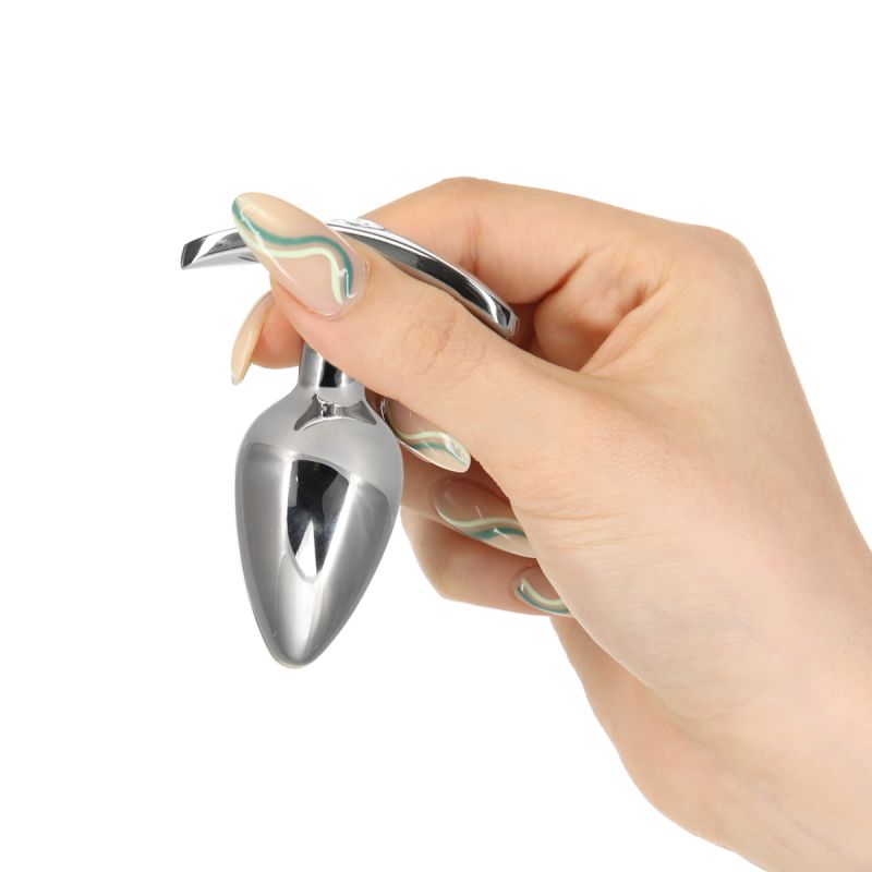 Pillow Talk - Sneaky Luxurious Stainless Steel Anal Plug wtih Swarovski Crystal - K. P.