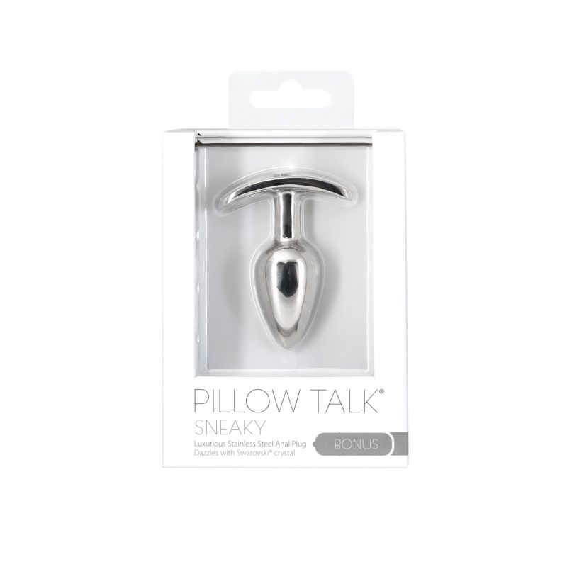 Pillow Talk - Sneaky Luxurious Stainless Steel Anal Plug wtih Swarovski Crystal - K. P.
