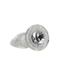 Pillow Talk - Fancy Luxurious Glass Anal Plug with Clear Gem - K. P.
