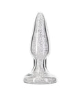 Pillow Talk - Fancy Luxurious Glass Anal Plug with Clear Gem - K. P.