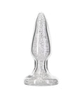 Pillow Talk - Fancy Luxurious Glass Anal Plug with Clear Gem - K. P.