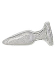 Pillow Talk - Fancy Luxurious Glass Anal Plug with Clear Gem - K. P.