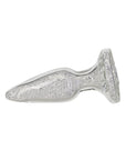 Pillow Talk - Fancy Luxurious Glass Anal Plug with Clear Gem - K. P.