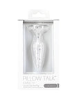 Pillow Talk - Fancy Luxurious Glass Anal Plug with Clear Gem - K. P.