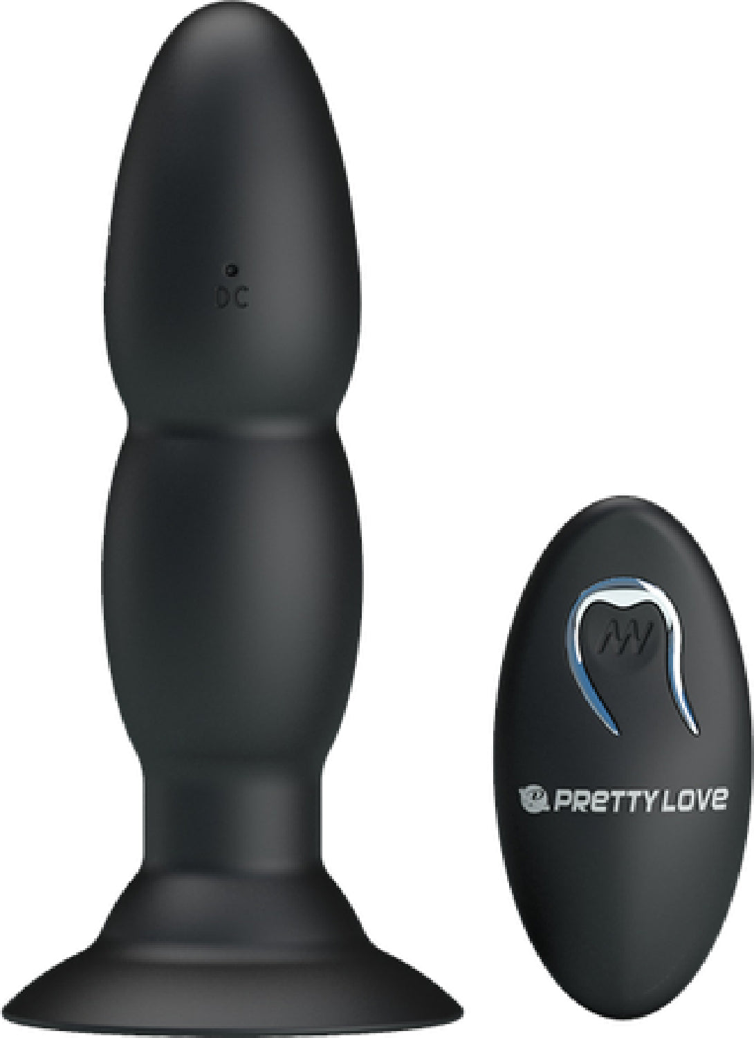 Beaded For Extra Pleasure - Rotating Butt Plug - Black - K. P.