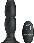 Beaded For Extra Pleasure - Rotating Butt Plug - Black - K. P.