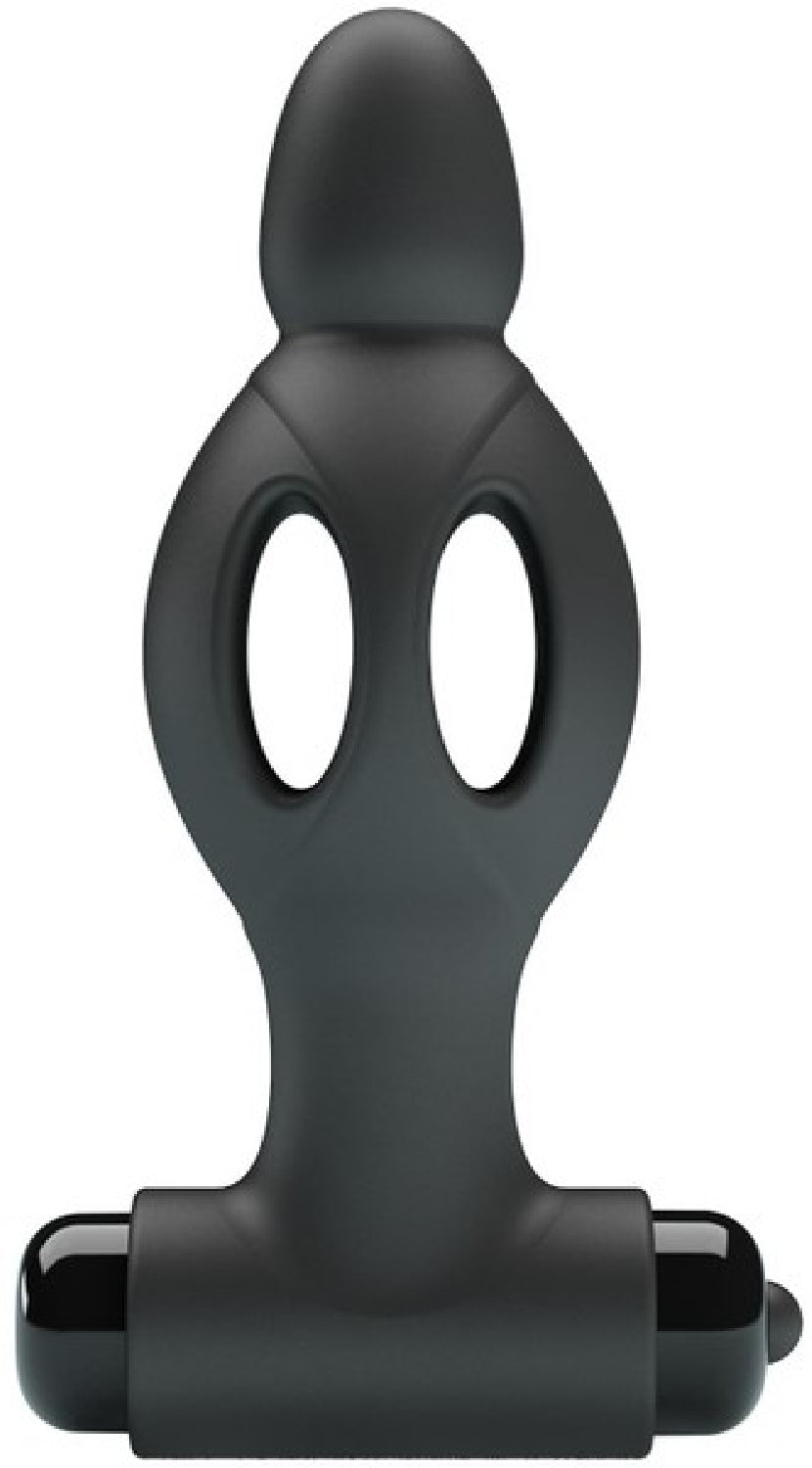 Mr. Play - Silicone Vibrating Anal Plug - Black - K. P.