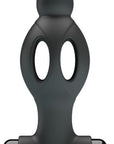 Mr. Play - Silicone Vibrating Anal Plug - Black - K. P.