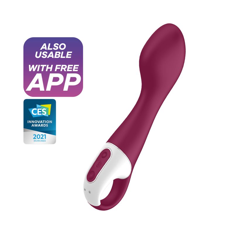 Warming Connect App G-Spot Vibrator - Hot Spot - Plum - K. P.