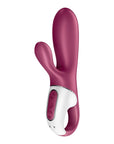 Warming Connect App Vibrator - Hot Bunny - Burgundy - K. P.
