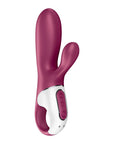 Warming Connect App Vibrator - Hot Bunny - Burgundy - K. P.