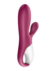 Warming Connect App Vibrator - Hot Bunny - Burgundy - K. P.