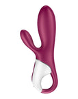 Warming Connect App Vibrator - Hot Bunny - Burgundy - K. P.
