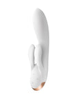 Connect App Rabbit Vibrator - Double Flex - White - K. P.