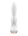 Connect App Rabbit Vibrator - Double Flex - White - K. P.