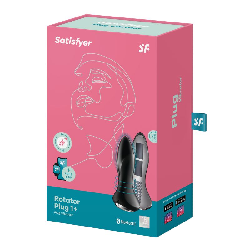 Plug Vibrator - Rotator Plug 1+ - Black - K. P.