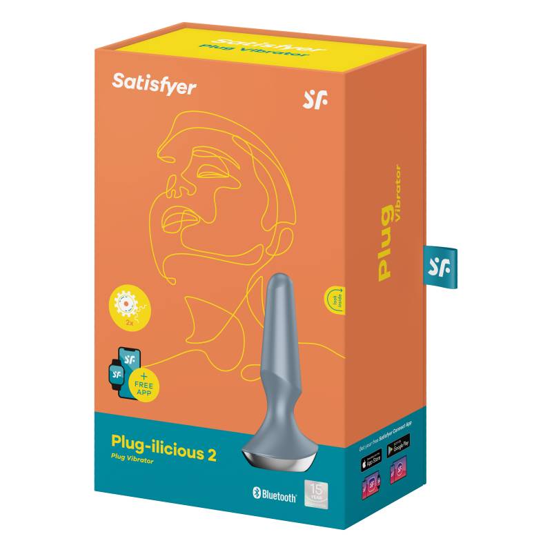 Connect App Plug Vibrator - Plug-Ilicious 2 - Ice Blue - K. P.