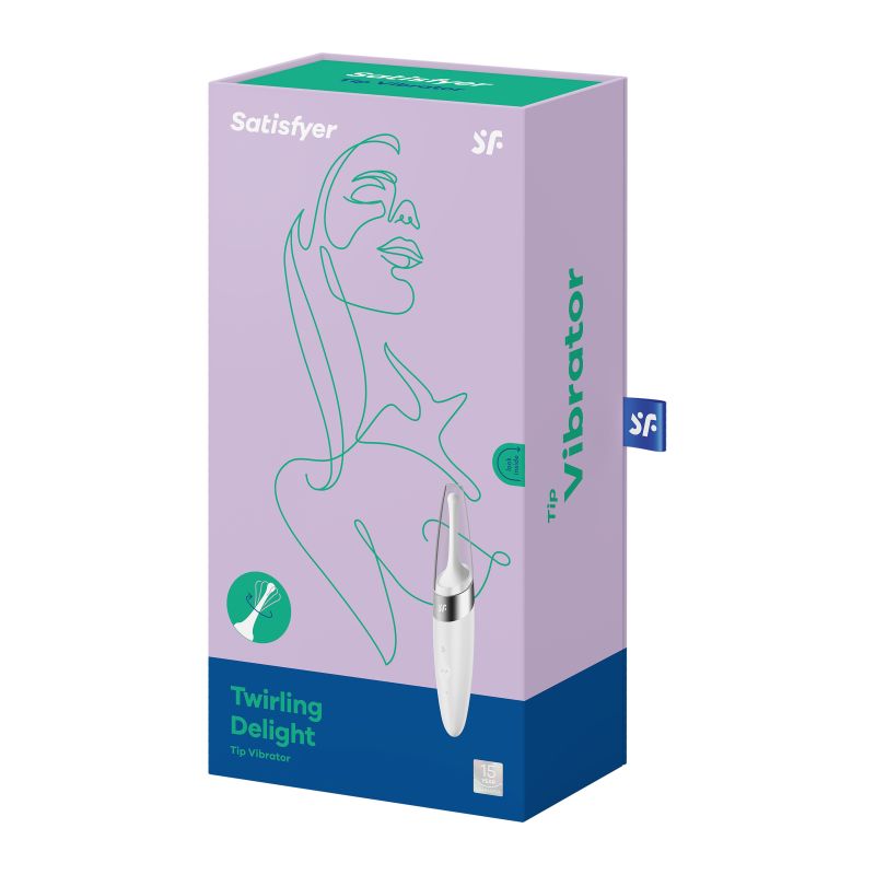 Tip Stimulator - Twirling Delight - White - K. P.
