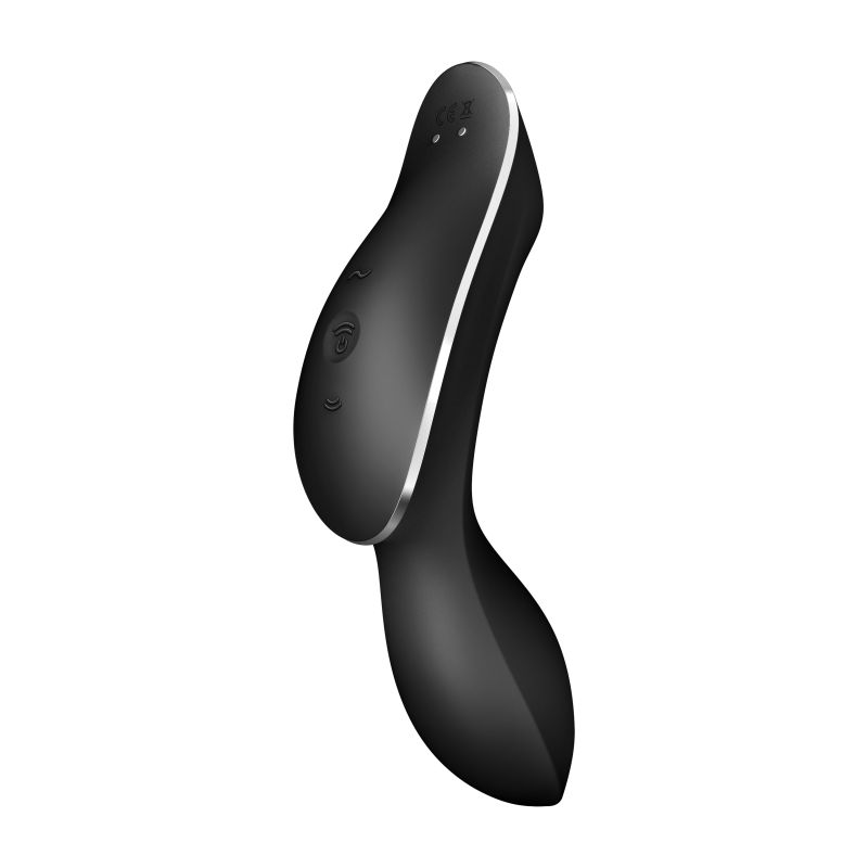 Insertable Air Pulse Vibrator - Curvy Trinity 2 - Black - K. P.