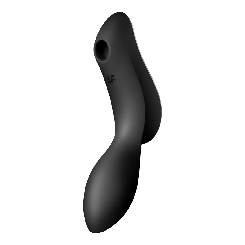 Insertable Air Pulse Vibrator - Curvy Trinity 2 - Black - K. P.