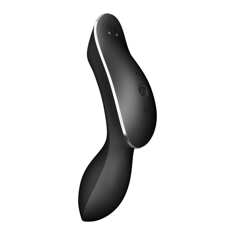 Insertable Air Pulse Vibrator - Curvy Trinity 2 - Black - K. P.
