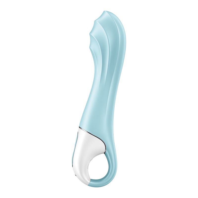 Inflatable G-Spot Vibrator - Air Pump Vibrator 5+ - Blue - K. P.
