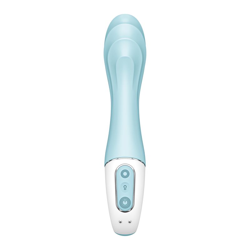 Inflatable G-Spot Vibrator - Air Pump Vibrator 5+ - Blue - K. P.