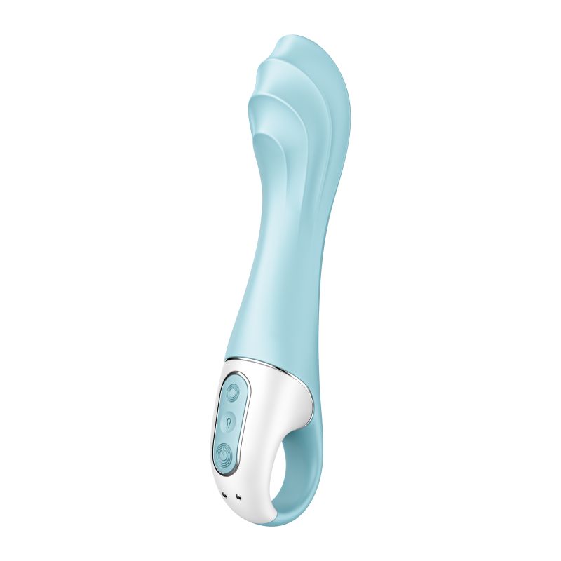 Inflatable G-Spot Vibrator - Air Pump Vibrator 5+ - Blue - K. P.