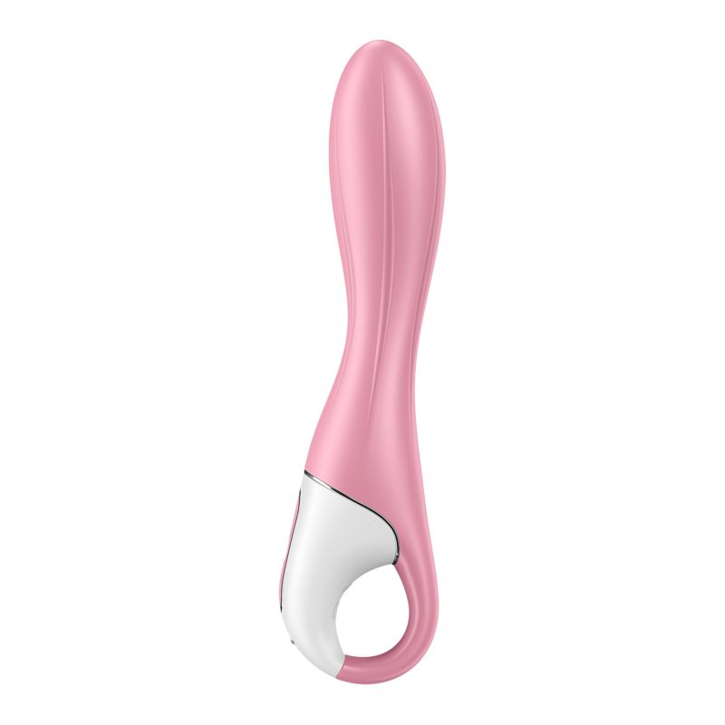 Inflatable G-Spot Vibe - Air Pump Vibrator 2 - Light Red - K. P.