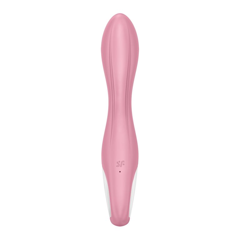 Inflatable G-Spot Vibe - Air Pump Vibrator 2 - Light Red - K. P.