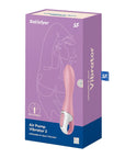Inflatable G-Spot Vibe - Air Pump Vibrator 2 - Light Red - K. P.