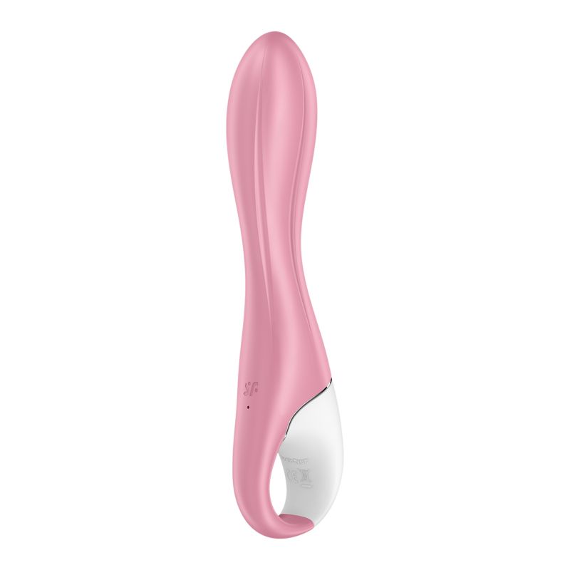 Inflatable G-Spot Vibe - Air Pump Vibrator 2 - Light Red - K. P.